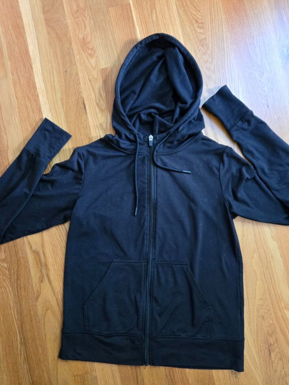 Athletic Works Black Full Zippered Hoodie XS